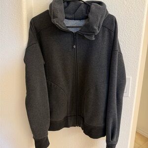 Lululemon Dark Gray Scuba Zip Up Jacket